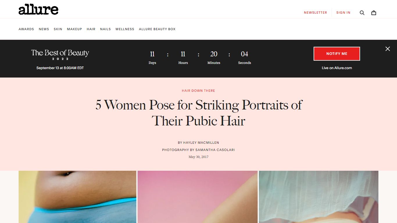 5 Women Pose for Striking Pubic Hair Portraits | Allure